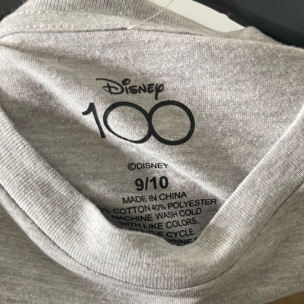 Disney 100 Mickey Mouse Boys' Long Sleeve T-Shirt - Size 9/10, New With Tags - Picture 4 of 5